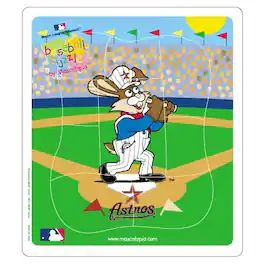 Hunter - Houston MLB Baseball Astros Licensed 9-pc Puzzle for Toddlers - Multi