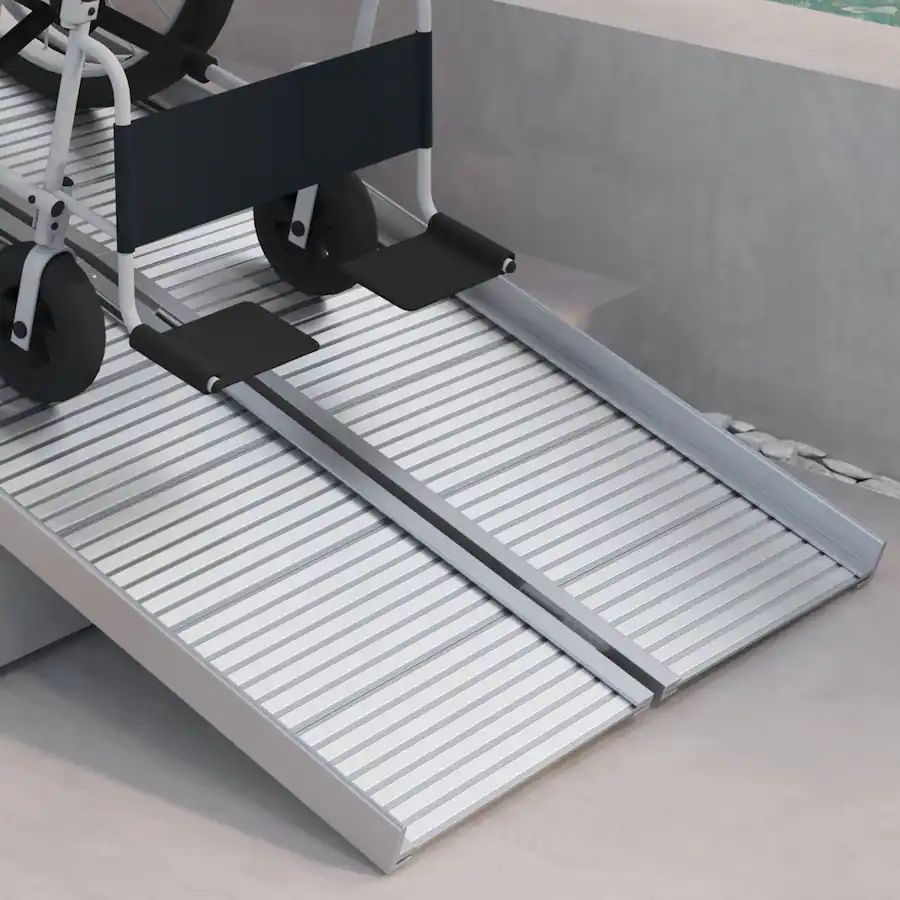 Ada Ramp Guard Homcom Foldable Handicap Ramp for Home, Steps, Doorways, Aluminum ...