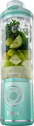 Ninja - Blast Max Portable Blender with 22oz Twist & Go Vessel - Sea Glass - Front_Zoom