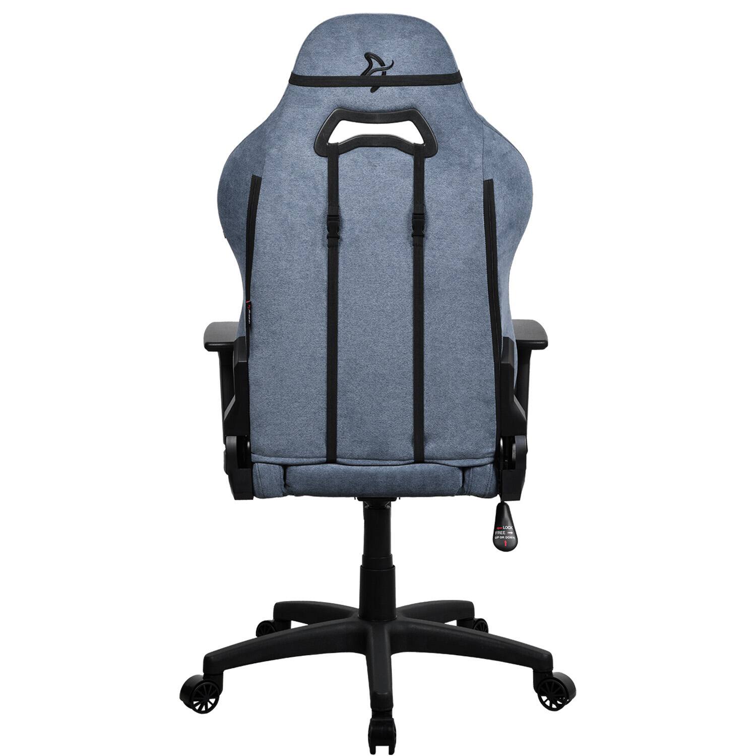 Alt View 13. Arozzi - Torretta Soft Fabric Gaming Chair - Blue.