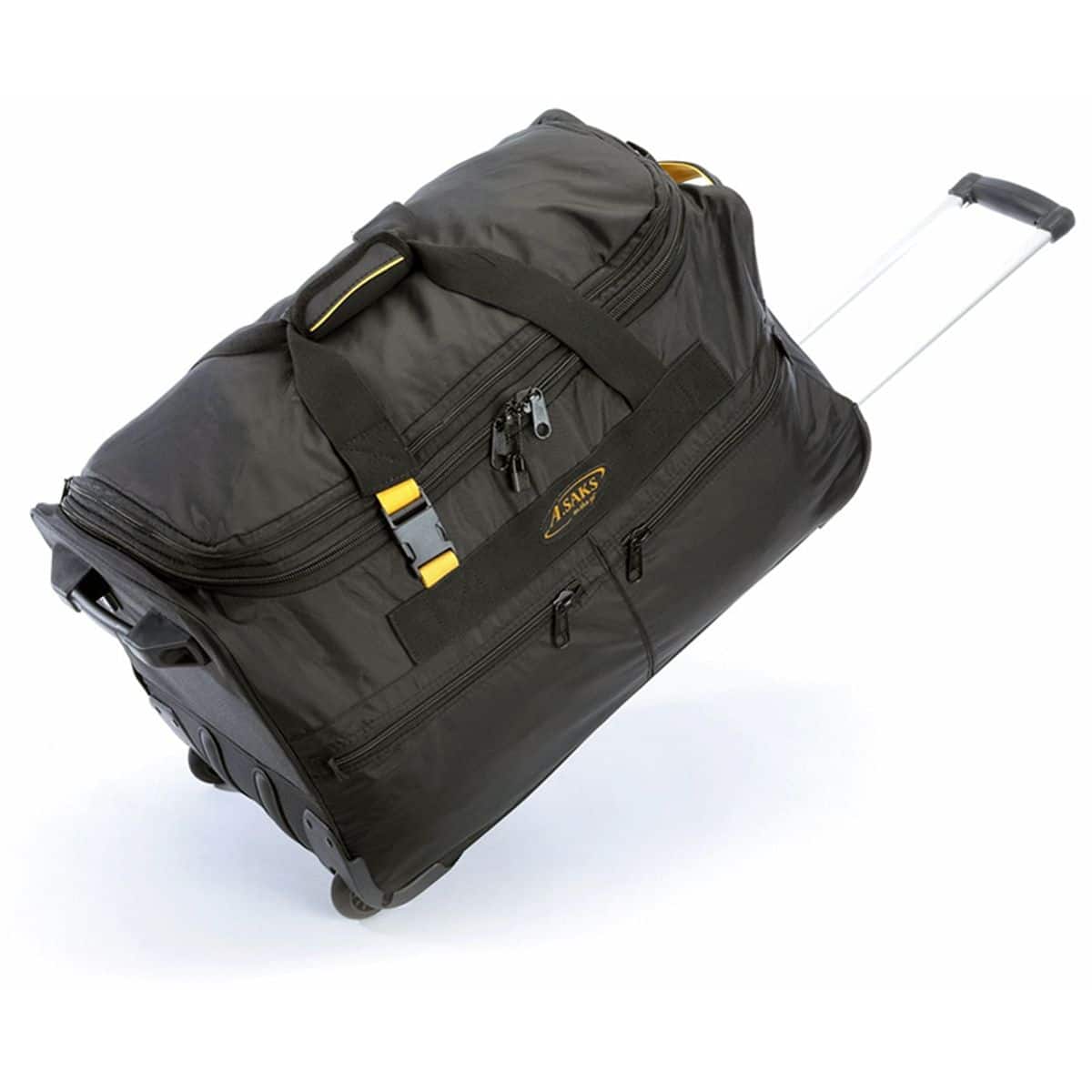 "A.Saks - 25"" Lightweight Rolling Trolley Duffel with Wheels - Black" price history on PriceWatchPro