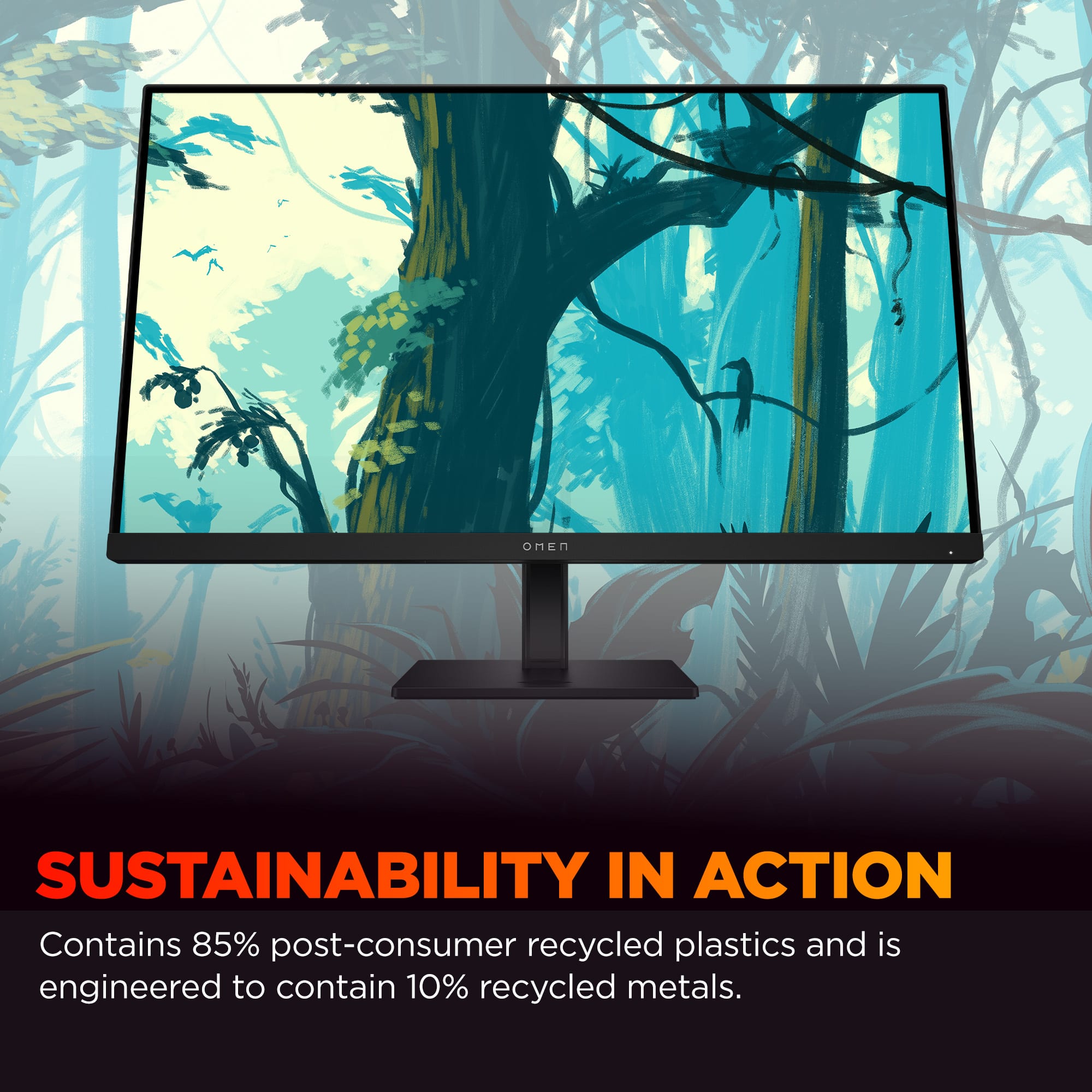 Sustainability in Action contains 85% post-consumer recycled plastics and is engineered to contain 10% recycled metals.