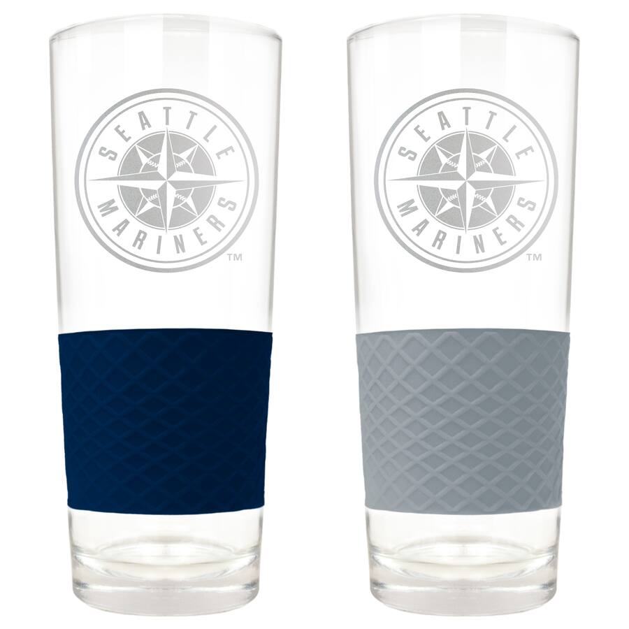 Mariners Cups Great American Products Seattle Mariners 22oz. Logo Score Pint Glass ...
