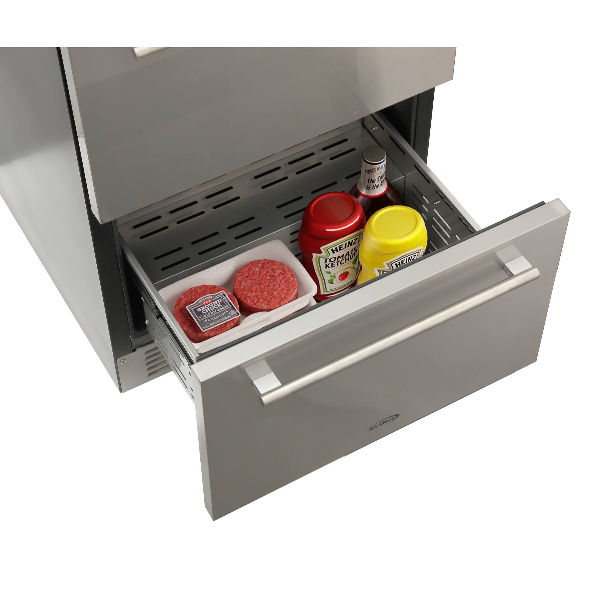 The text on the image reads: "Heinz Ketchup, Heinz Mustard, Heinz Relish, Heinz Mayonnaise."