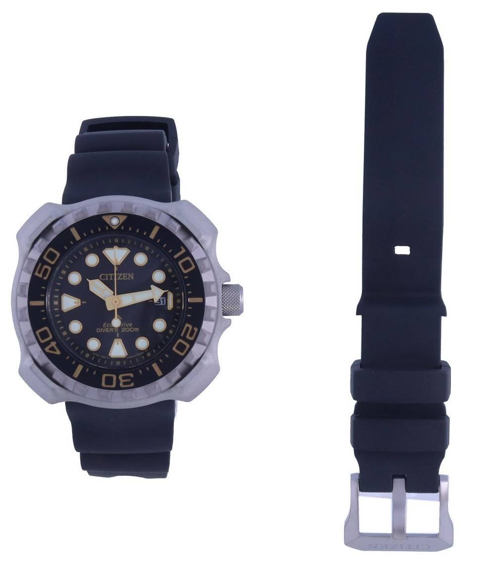 Citizen Promaster Marine Black Dial Eco Drive Diver's BN0220 16E