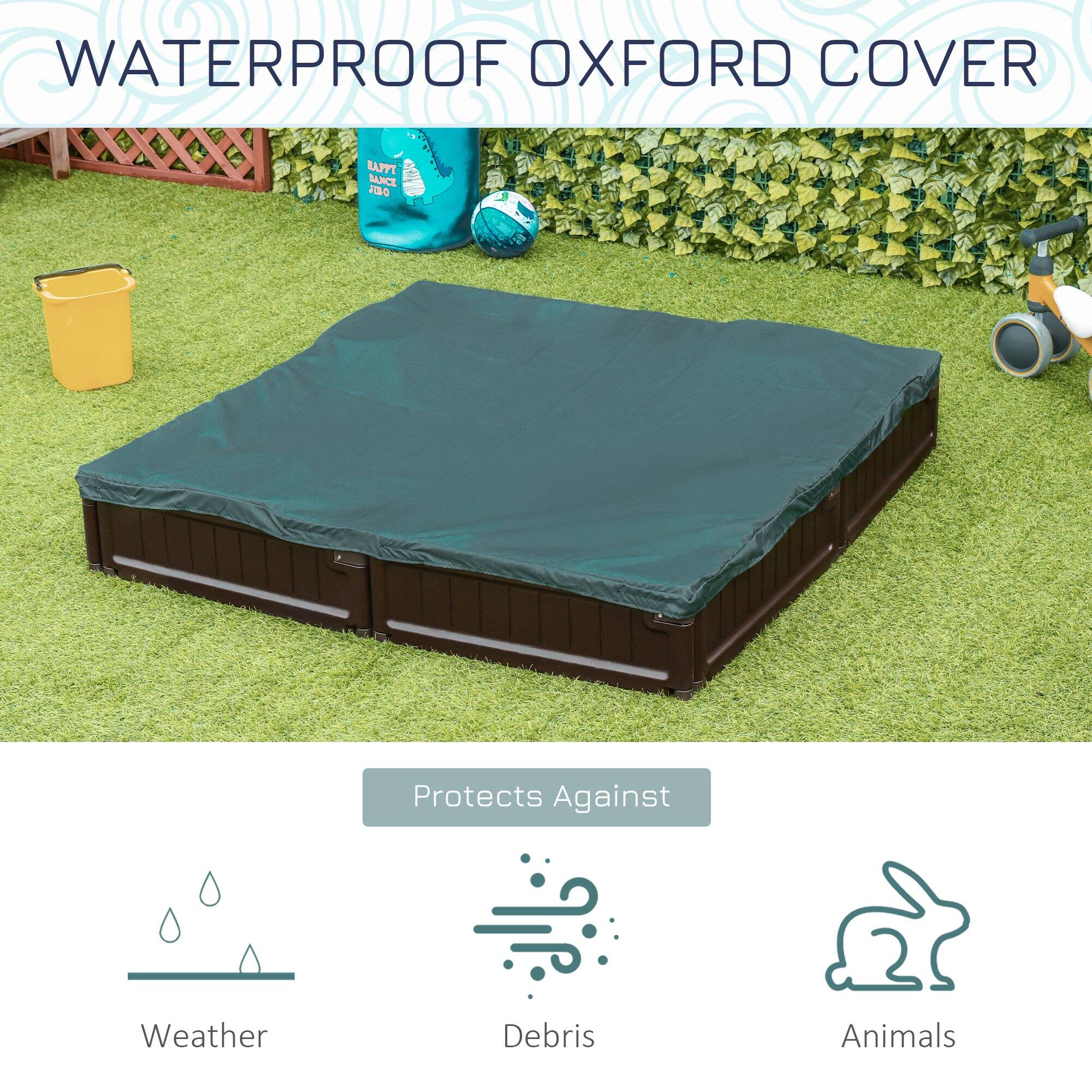 WATERPROOF OXFORD COVER

Protects Against

Weather

Debris

Animals