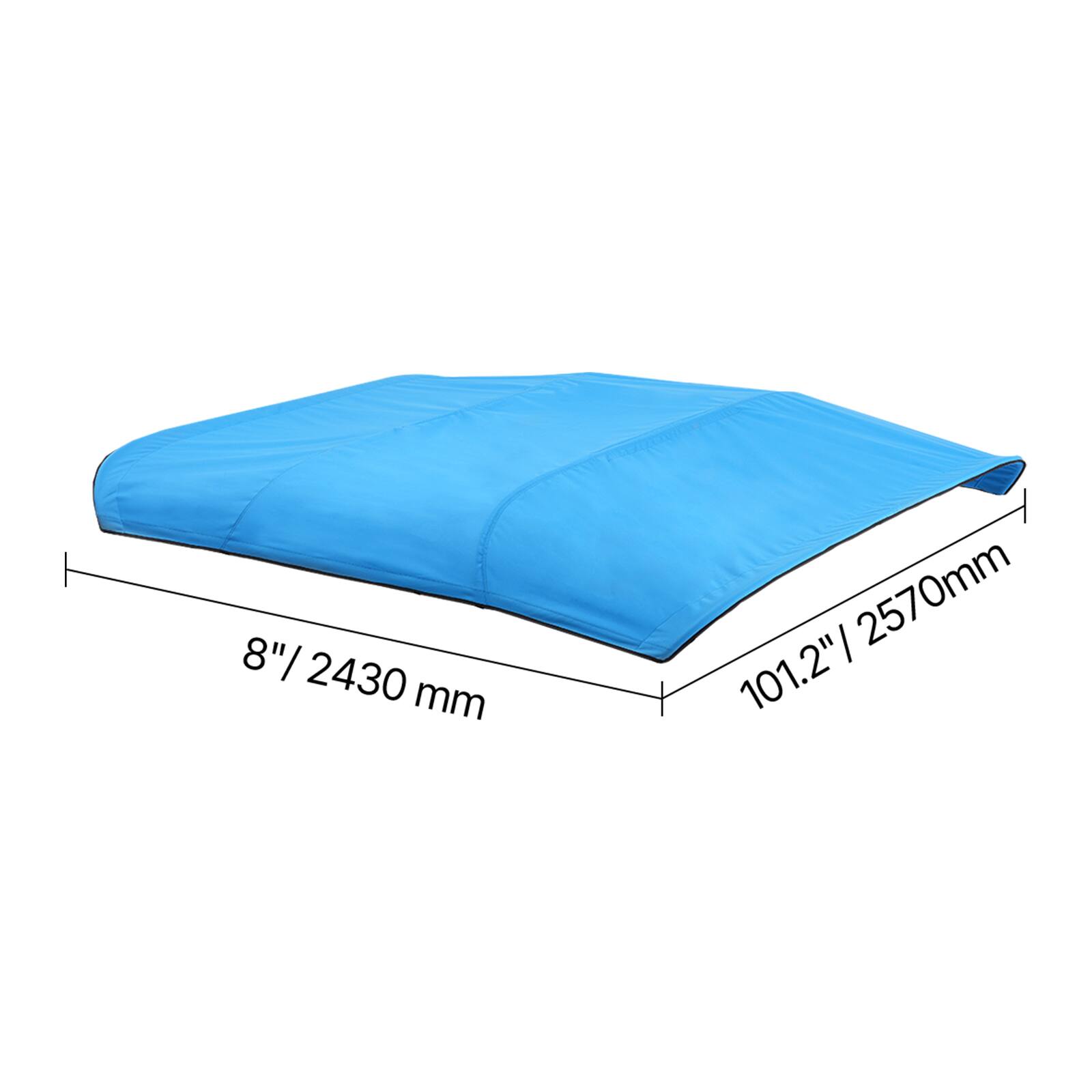 8" / 2430 mm  
101.2" / 2570 mm