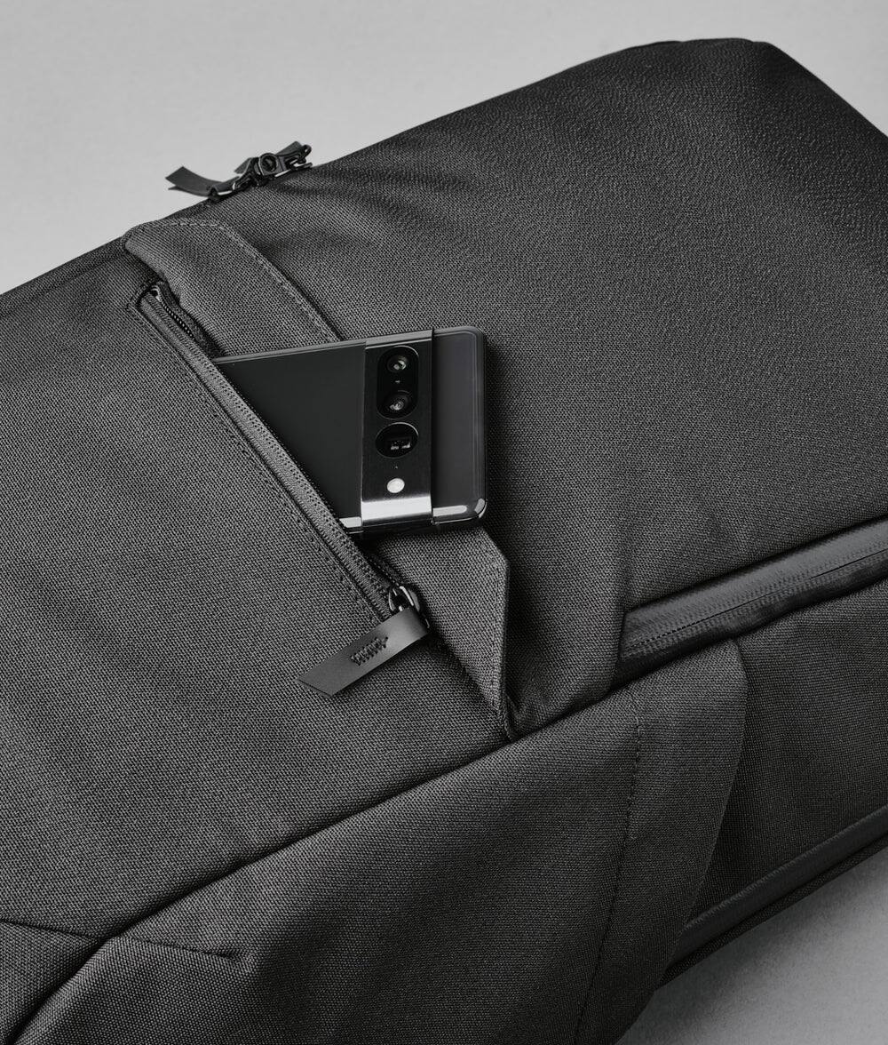 Alt View 1. ALPAKA - Elements Backpack Pro Laptop Backpack Fits 16'' Laptop with Dual Bottle Pockets, Travel Backpack for Men - Black Axoflux 600D.