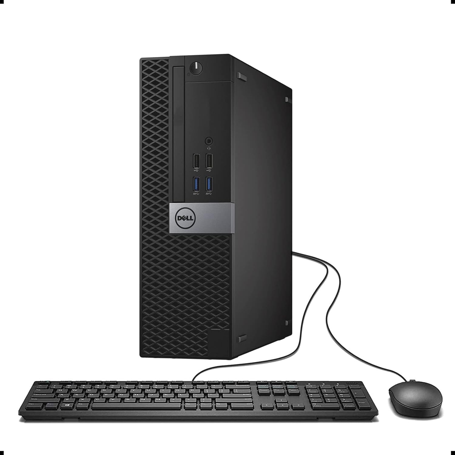 Dell - Refurbished Excellent - Optiplex 7040 SFF Desktop PC, Intel Core i5-6500 up to 3.6GHz, 16GB DDR4 RAM, 256GB NVMe SSD, WiFi, Windows 11 Pro - Black