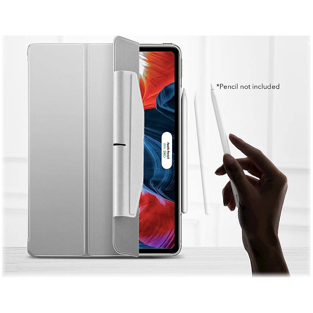 Alt View 18. SaharaCase - ESR Folio Case for Apple iPad Pro 12.9 (4th, 5th, and 6th Gen 2020-2022) - Gray.