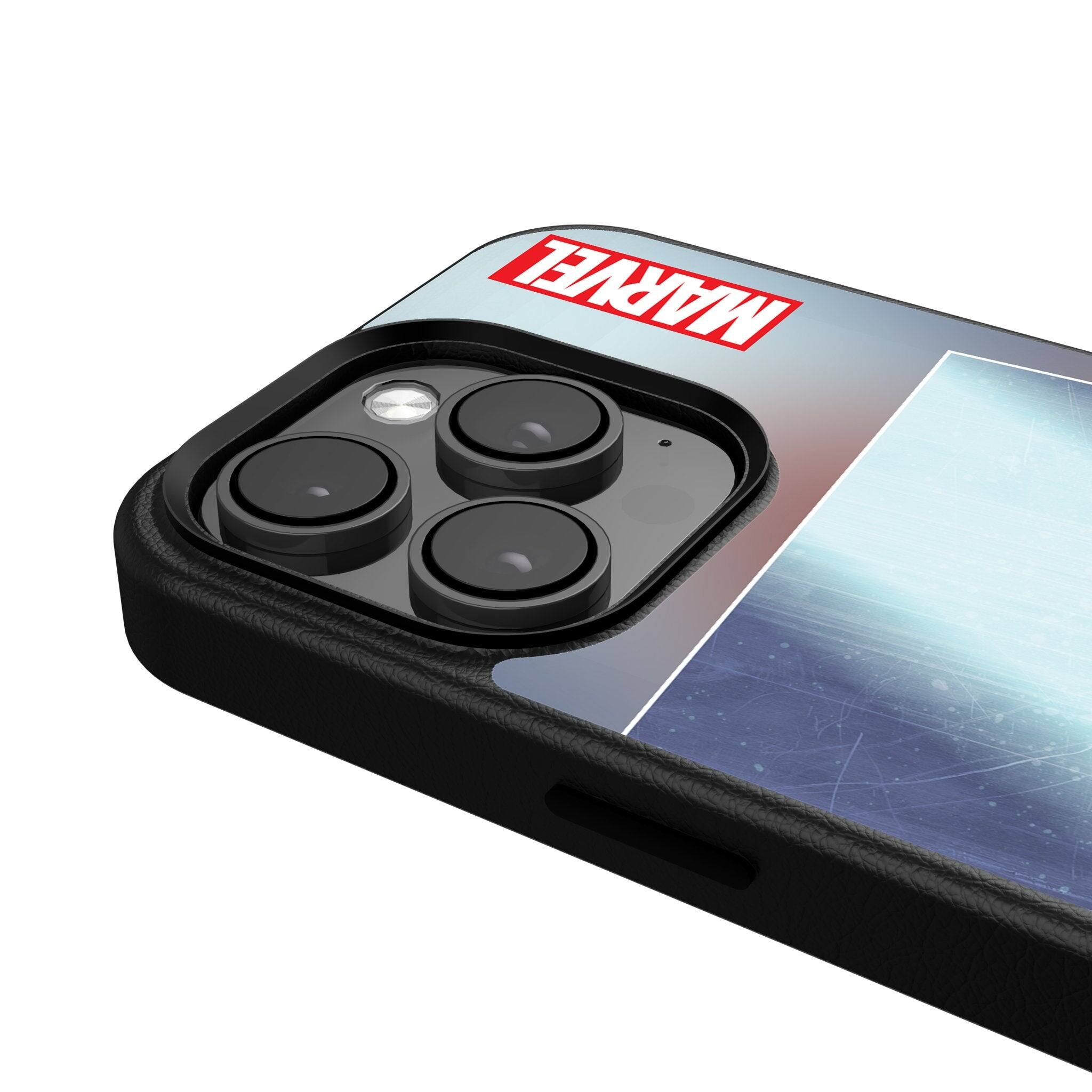 Back. Keyscaper - Marvel Cover Art MagSafe Compatible Phone Case - Apple iPhone 13 - Iron Man.