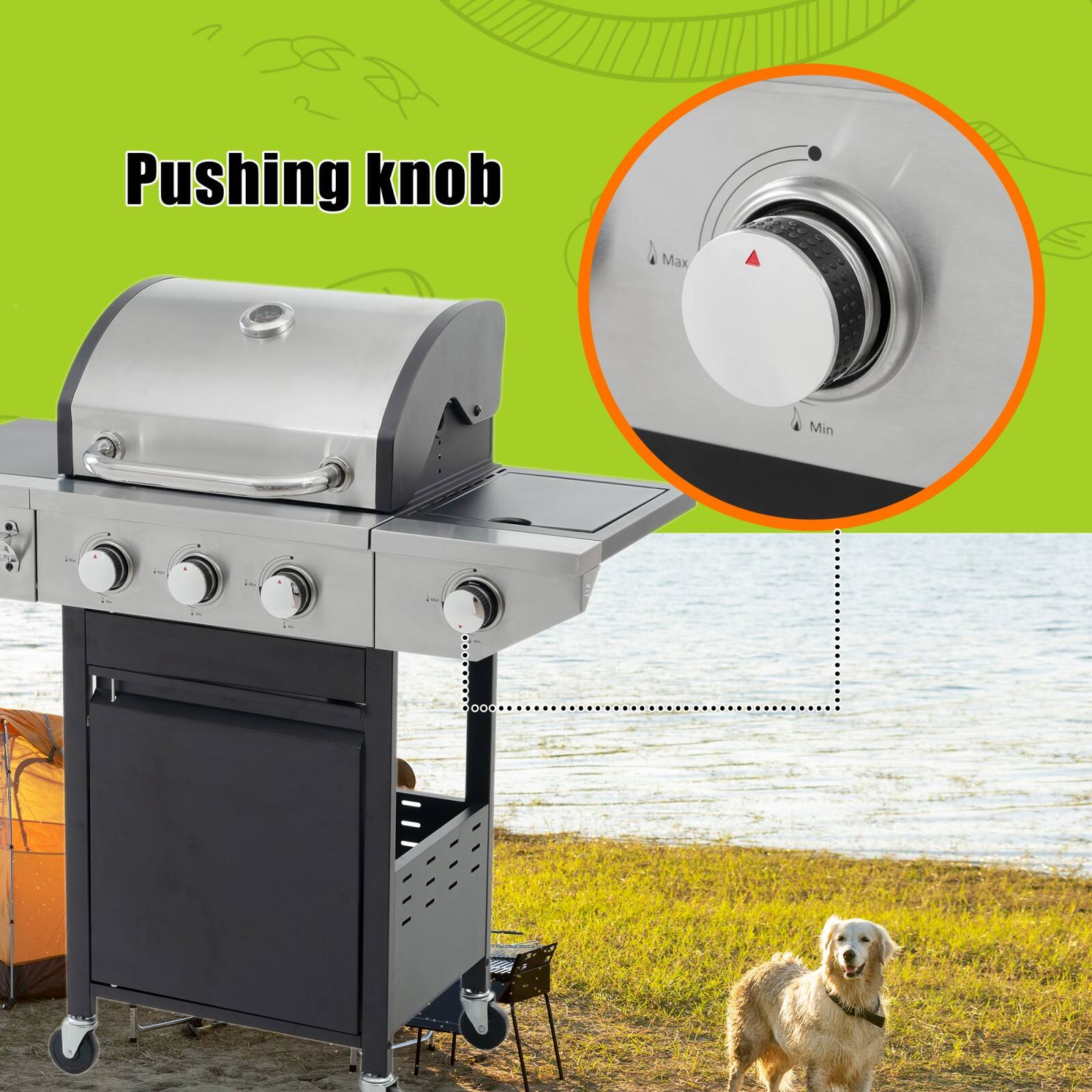Pushing knob

Max
Min