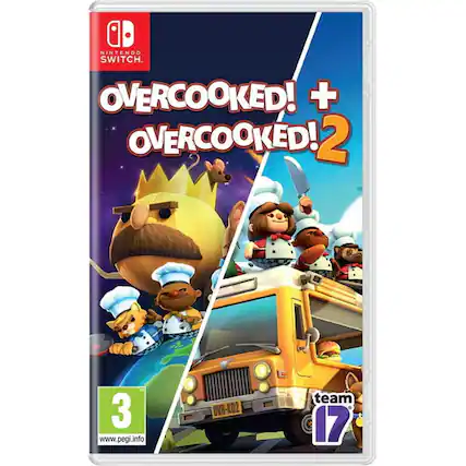 NINTENDO SWITCH. OVERCOOKED! + OVERCOOKED! 2
www.pegi.info
OVR-KD2
team 17 - E (Everyone)