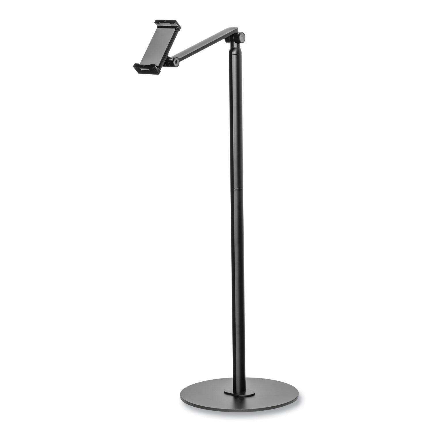 Alt View 4. KanTek - TS830 Tablet/Phone Stand/Floor Stand - Black - Black.