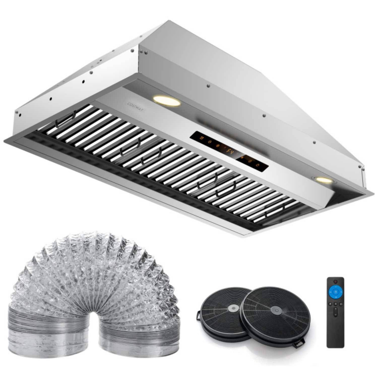 LUCKY ONE - 36 inches - Convertible - Under cabinet Range Hood - Silver