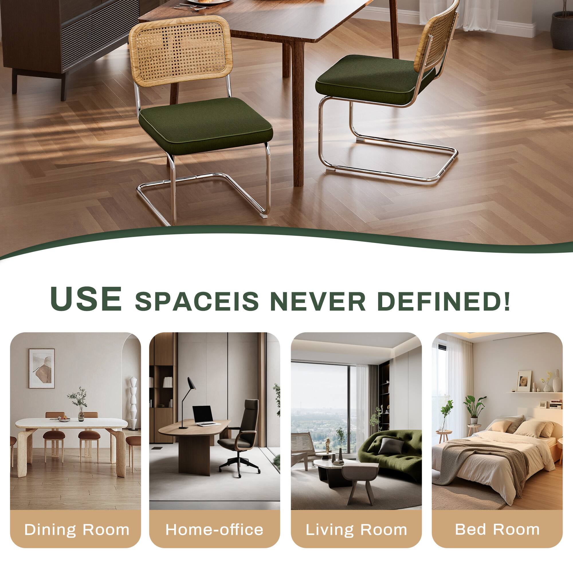USE SPACE IS NEVER DEFINED!  
Dining Room  
Home-office  
Living Room  
Bed Room