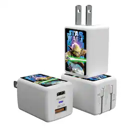 Keyscaper - Star Wars: A New Hope Portrait Collage USB A/C Charger - Yoda