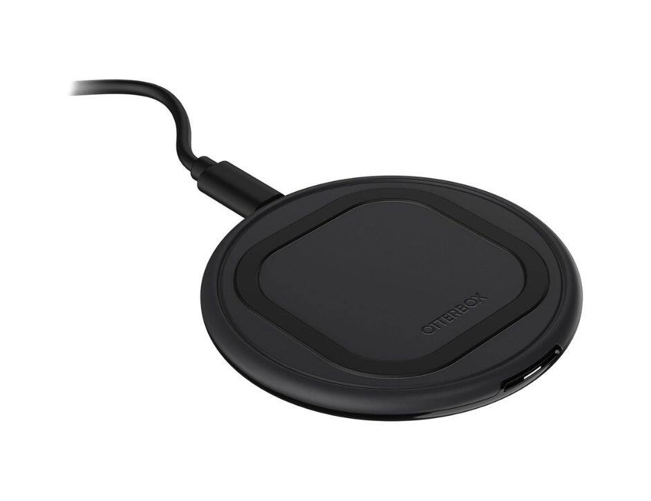 Front. OtterBox - OtterBox OtterSpot Additional Battery for Wireless Charging Pad Set | Color: Black.