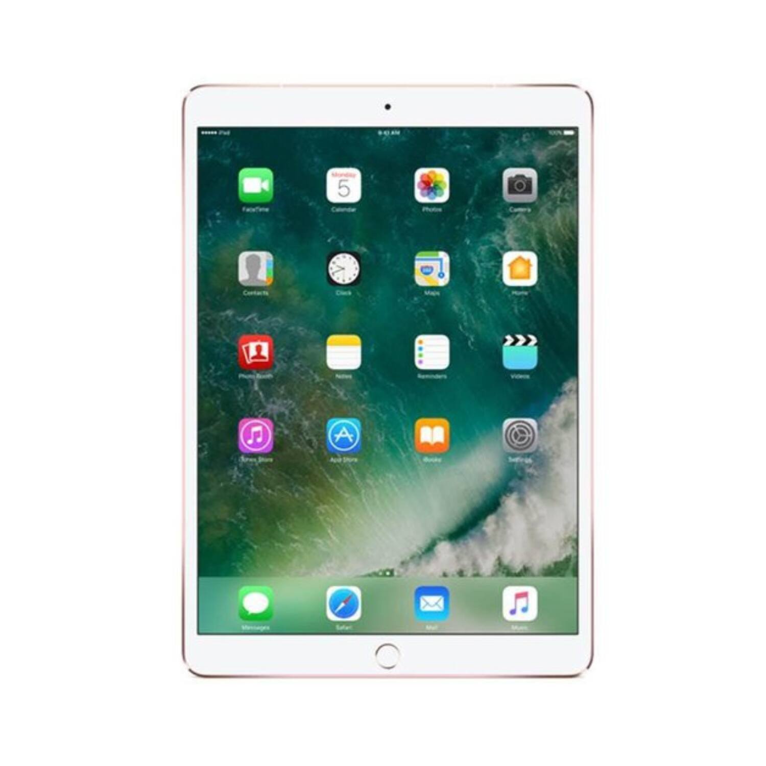 Back. Apple - iPad Pro 10.5 A1709 (WiFi + Cellular Unlocked) 64GB w/ Pre-Installed Tempered Glass - Rose Gold.