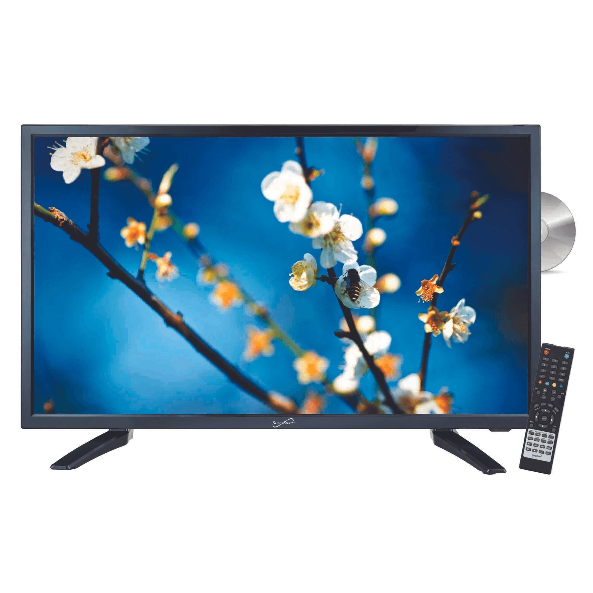 Supersonic - 22" 12 Volt ACDC LED HDTV with DVD Player, USB, SD Card Reader and HDMI