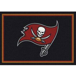Imperial - Tampa Bay Buccaneers 5'4'' x 7'8'' Spirit Rug - Black