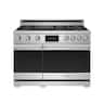 Thor Kitchen - 48 in. Wide 7 Burner 7.6 Cu Ft. Freestanding Double Oven Dual Fuel Gas Range - Stainless Steel