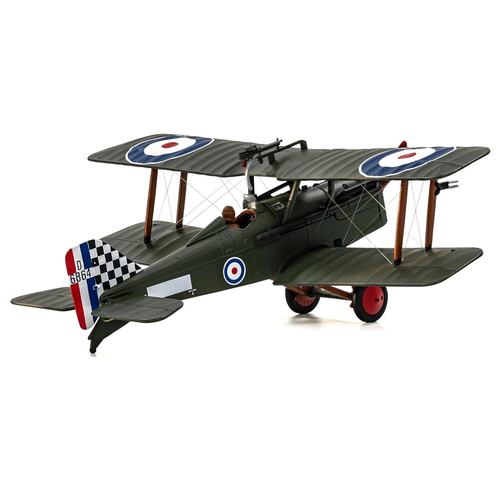 Alt View 2. Corgi - Royal Aircraft Factory SE5a Biplane Aircraft "Clairmarais South Aerodrome" (1918) Royal Air Force 1/48 Model by Corgi.