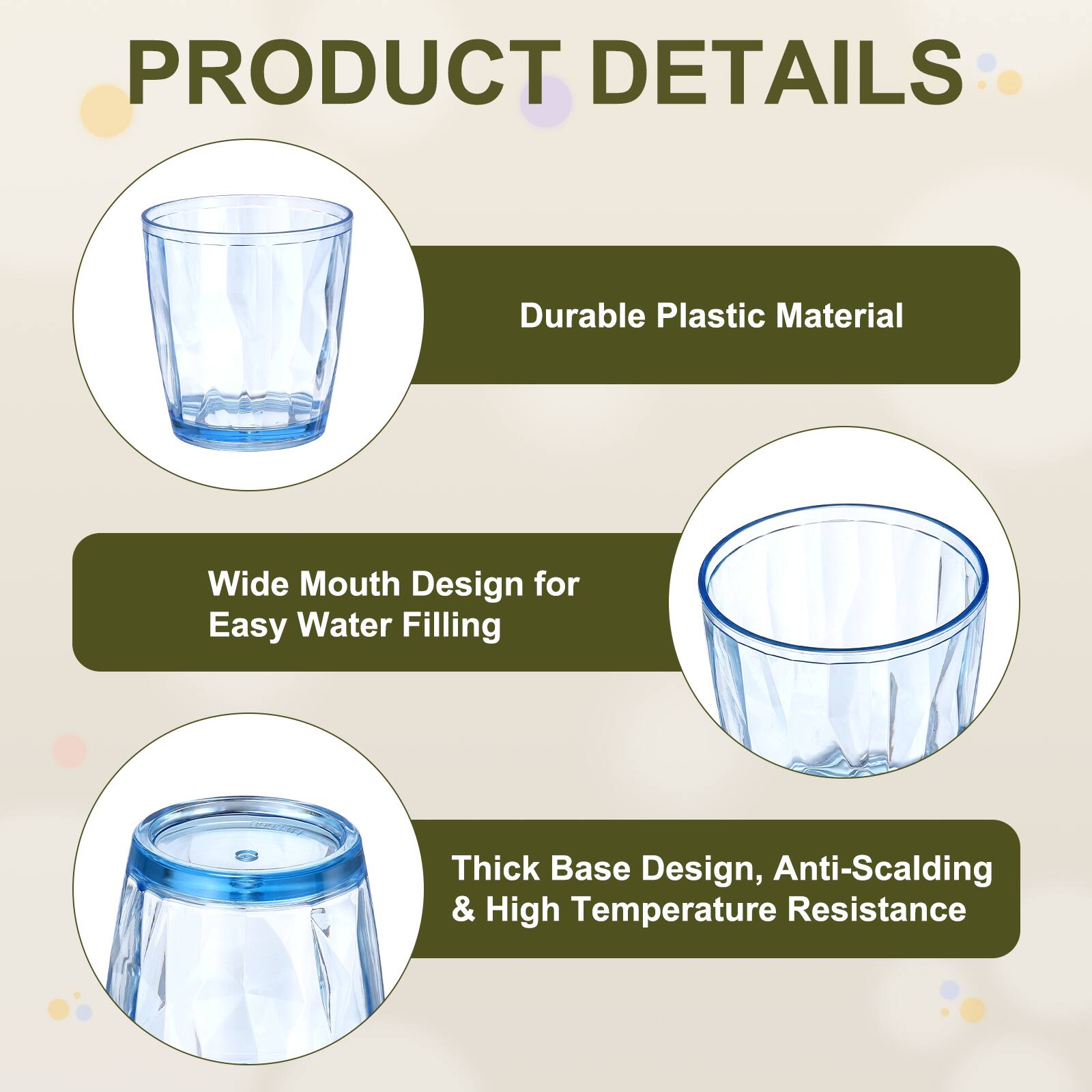 PRODUCT DETAILS

- Durable Plastic Material
- Wide Mouth Design for Easy Water Filling
- Thick Base Design, Anti-Scalding & High Temperature Resistance