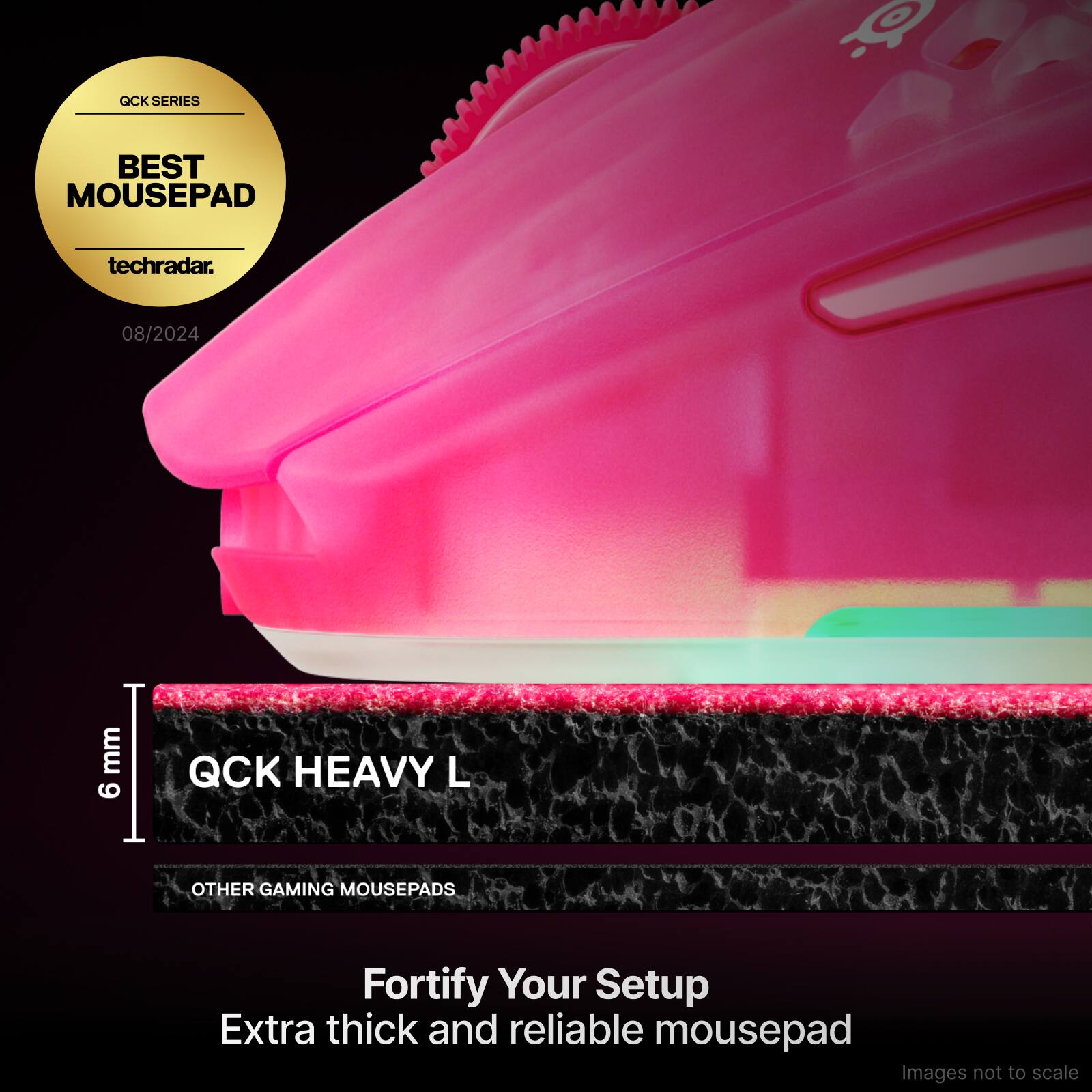 GCK SERIES BEST MOUSEPAD techradar. 08/2024 mm I 6 QCK HEAVY L OTHER GAMING MOUSEPADS Fortify Your Setup Extra thick and reliable mousepad Images not to scale