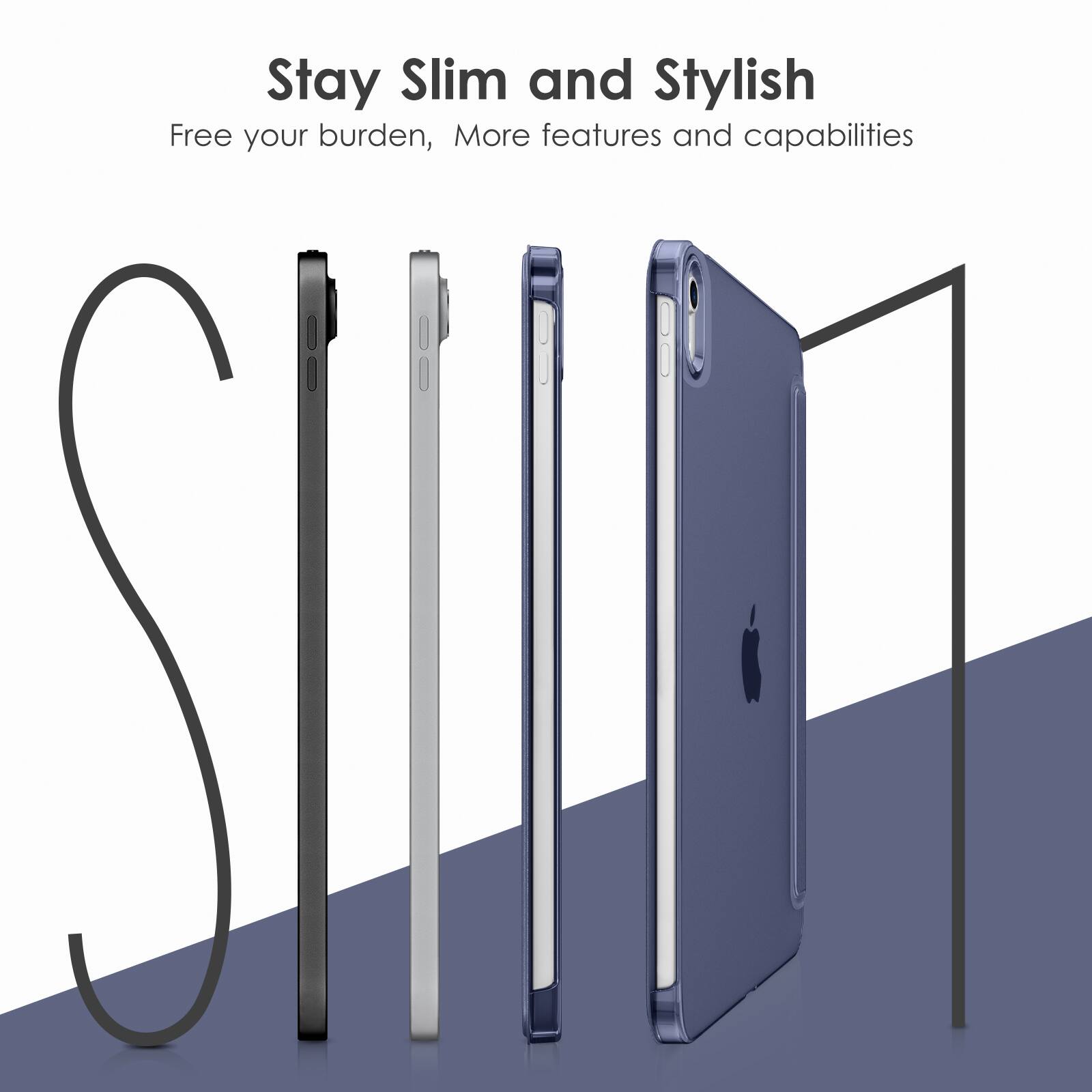 Stay Slim and Stylish  
Free your burden, More features and capabilities