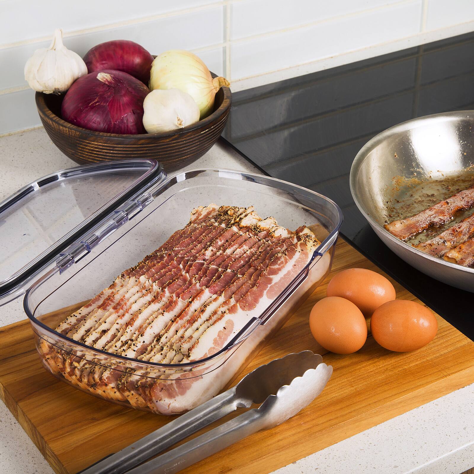 Alt View 5. Progressive International - ProKeeper+ Airtight Deli Storage Container, Clear Plastic - Clear.