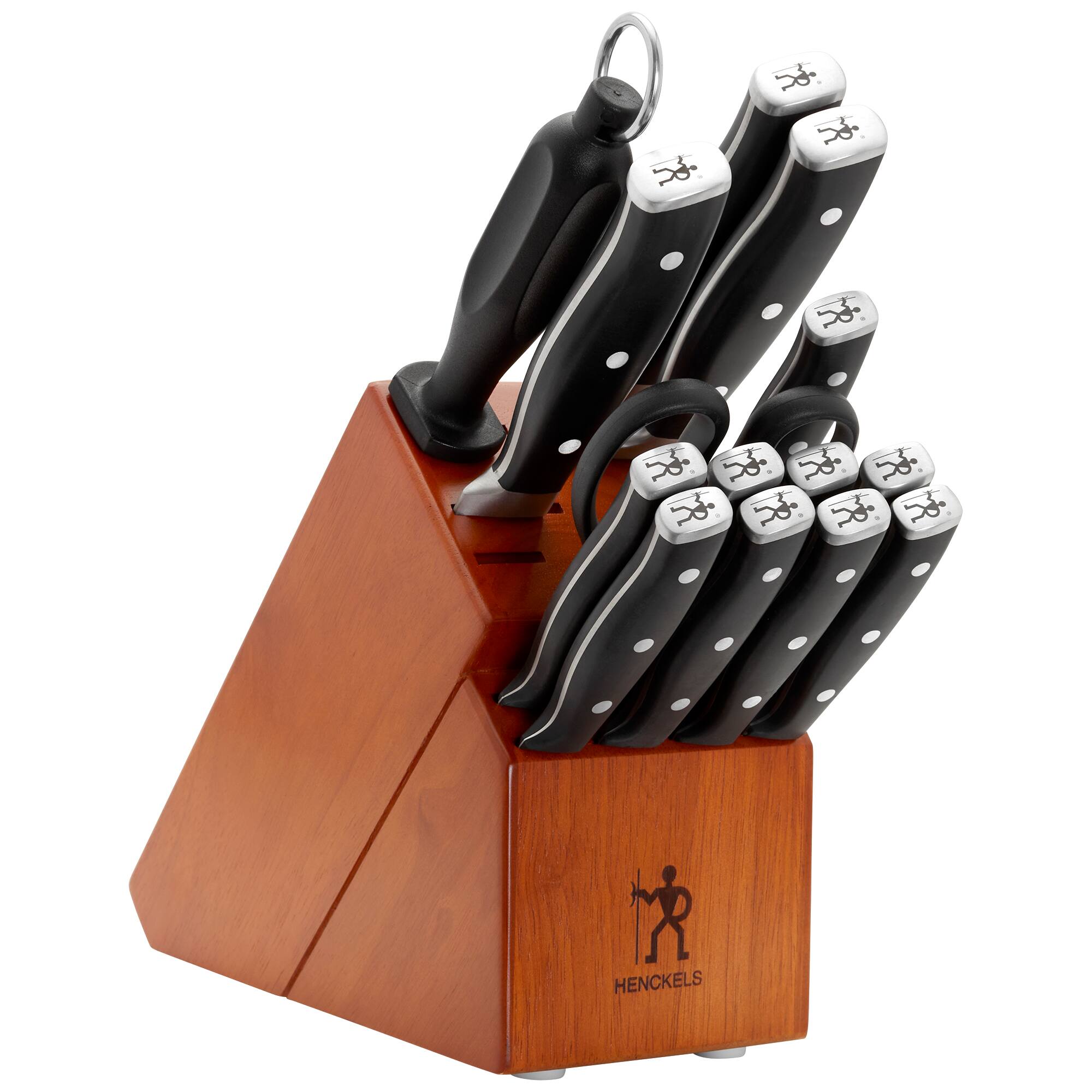 Alt View 4. Henckels - Henckels Forged Accent 15-pc Knife Block Set - Stainless Steel.