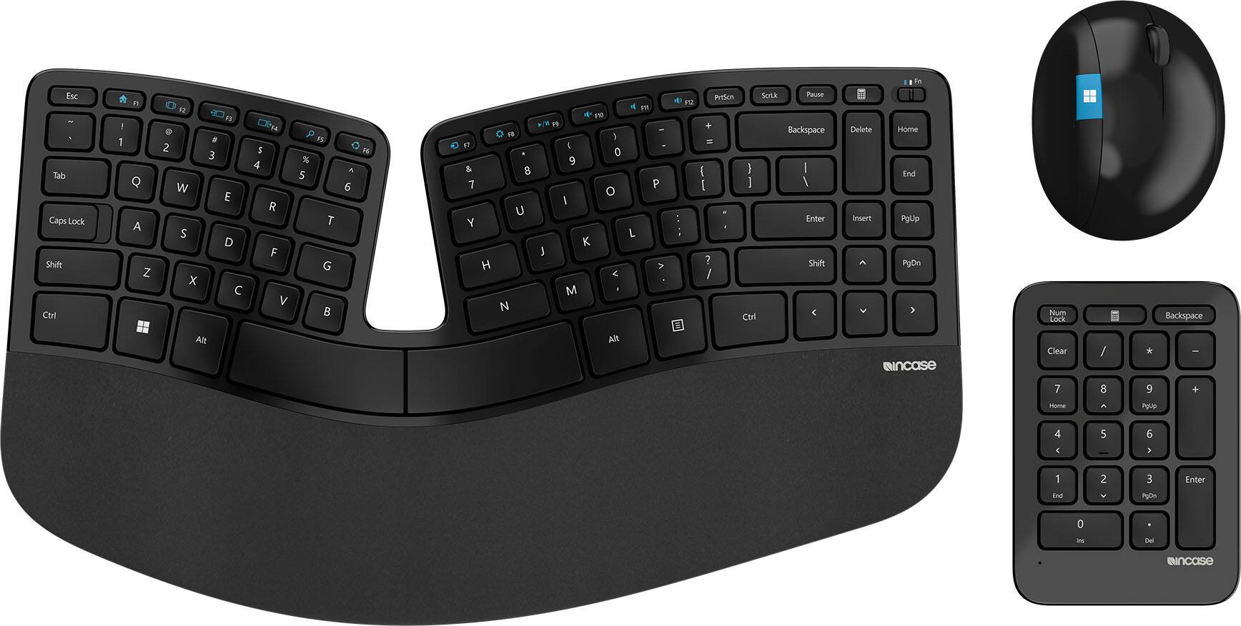 Incase Sculpt Ergonomic Desktop EN Layout Designed by Microsoft