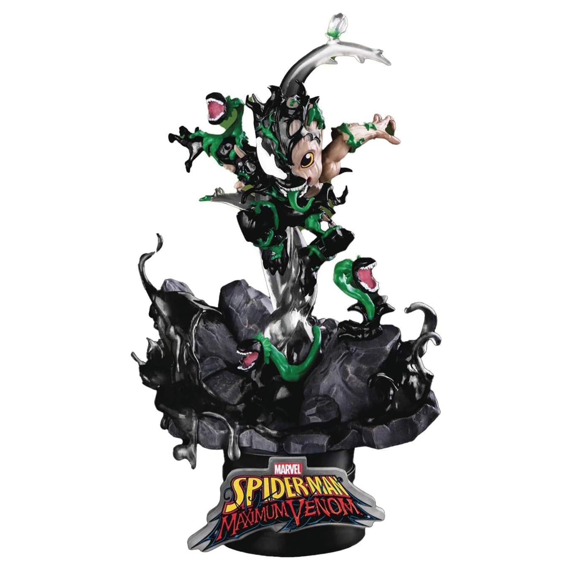 Marvel - Spider-Man Maximum Venom Little Groot Diorama - Multi-Colored