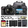 Nikon D7500 with 14-140mm f/3.5-5.6G ED VR DX NIKKOR AF-S DX NIKKOR Lens
Includes:
- Nikon Battery Charger
- SD XC 64 GB Memory Card
- Nikon Camera Bag
- Nikon Strap
- USB Cable
- Additional Batteries