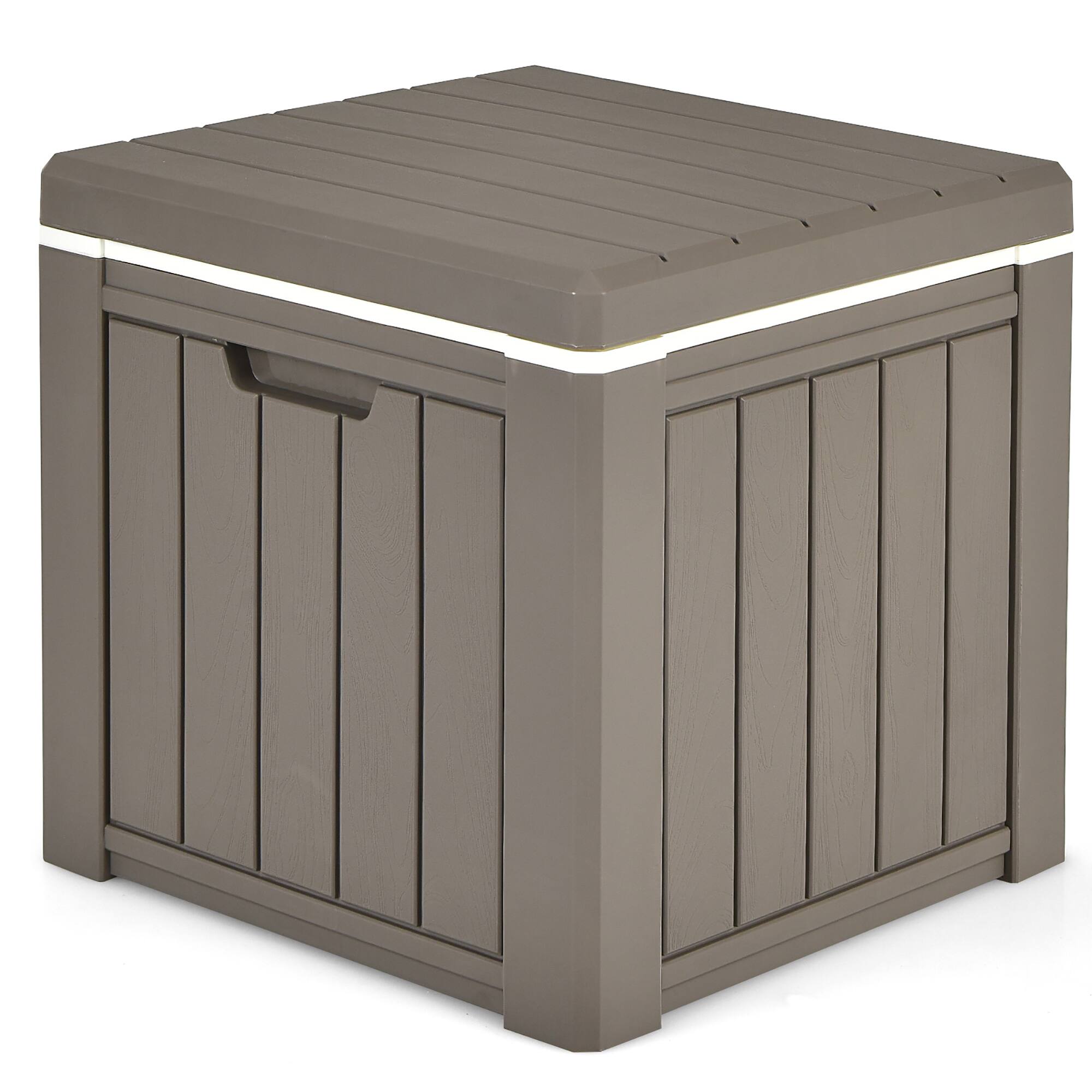 Alt View 9. Costway - Costway 10 Gallon Ice Cooler w/ Built-in Handles and Detachable Lid Brown - Brown.