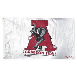 WinCraft - Alabama Crimson Tide 3' x 5' Single-Sided Vibrant Deluxe Flag - White