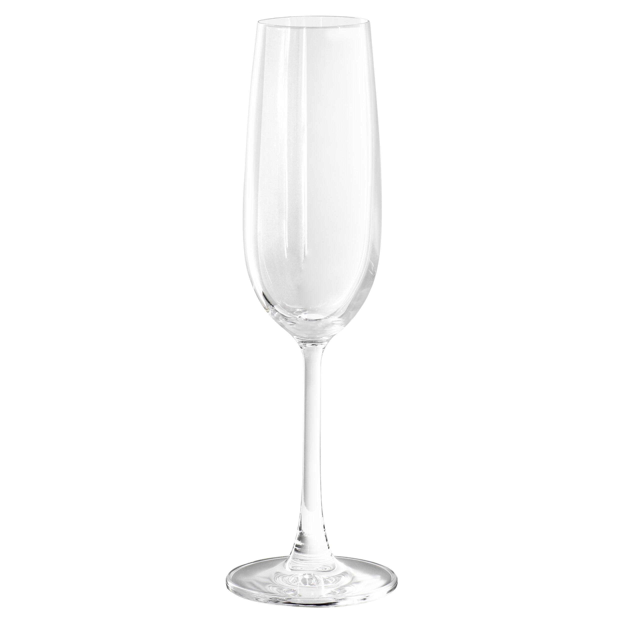 Alt View 1. Martha Stewart - Martha Stewart 4 Piece 7.3 Ounce Flute Glass Set in Clear - Clear.