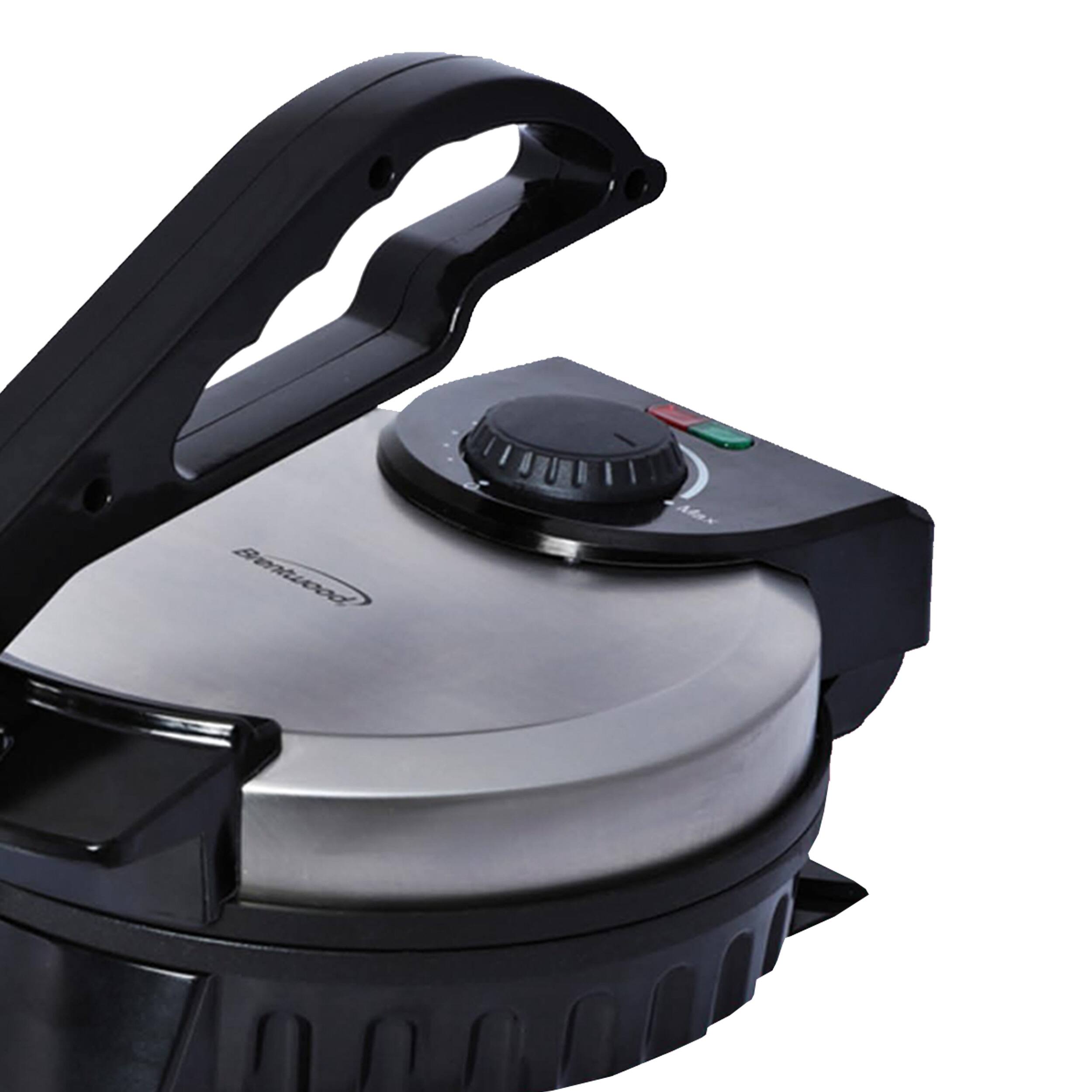 Alt View 6. Brentwood - Brentwood 8 Inch Flatbread and Tortilla Maker - Silver.