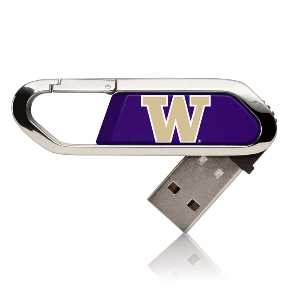 Keyscaper - Washington Huskies 16GB Clip USB Flash Drive - Multicolor