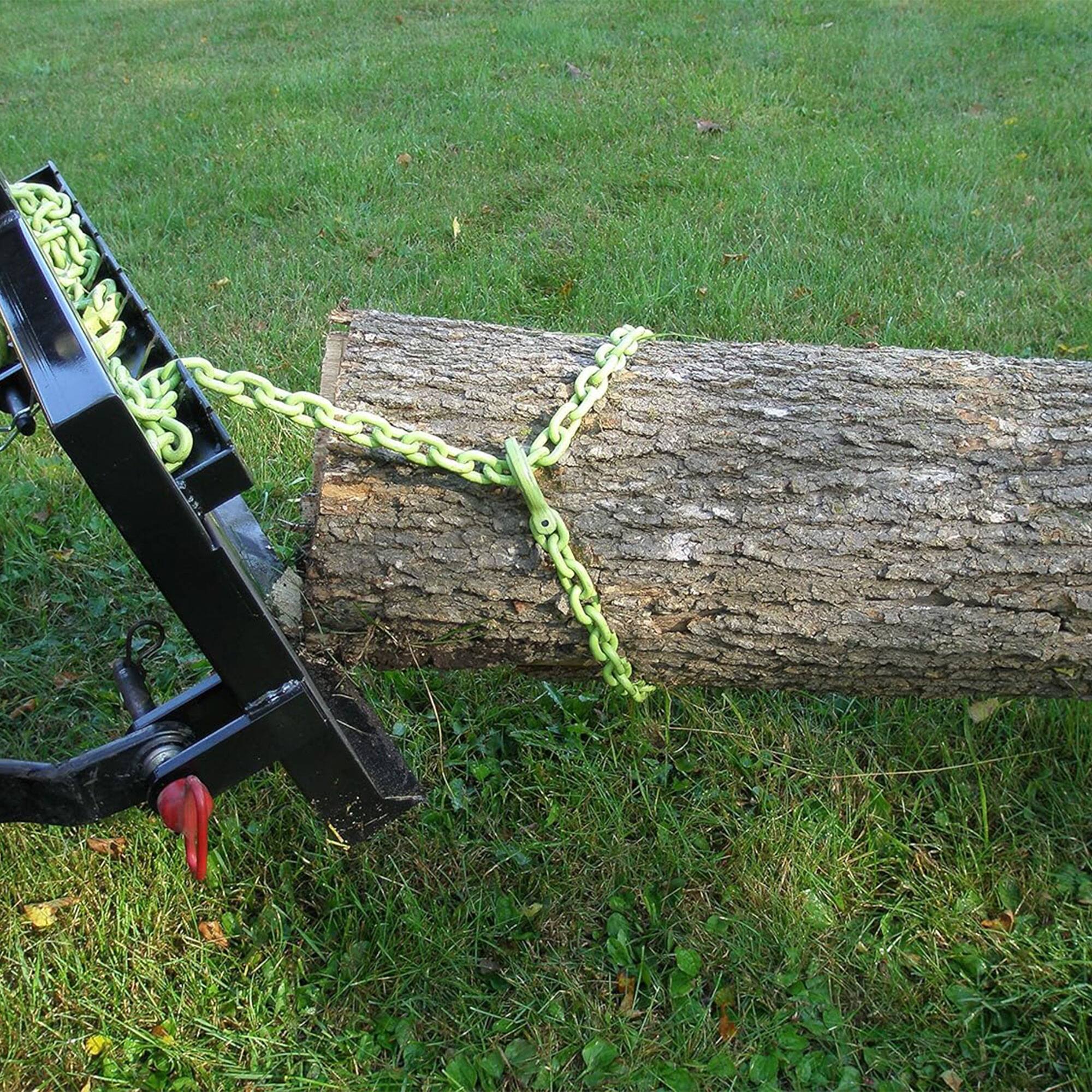 Alt View 2. Timber Tuff - Timber Tuff 15 Foot Choker Chain w/Probe Stake for ATVs, UTVs, & Lawn Tractors - Green.