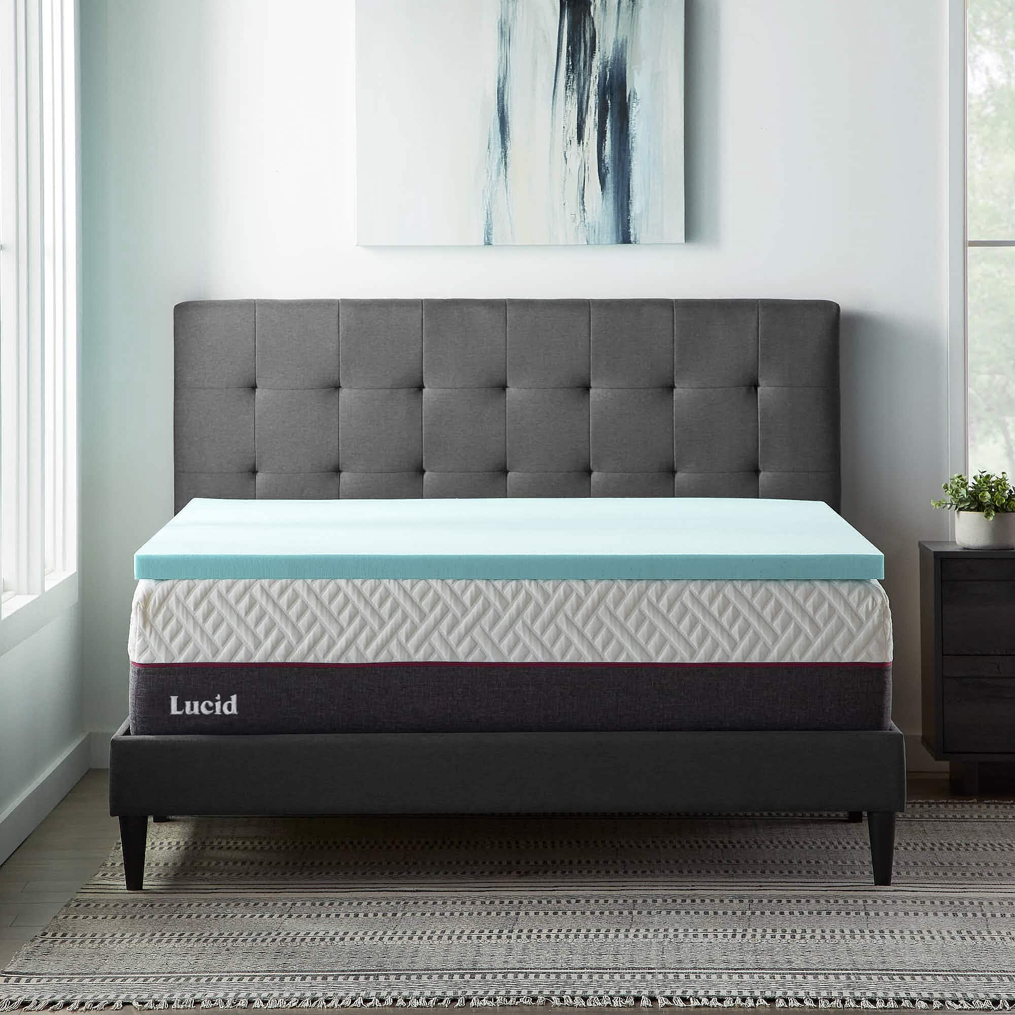 Questions And Answers: Lucid Comfort Collection 2" Gel Memory Foam ...