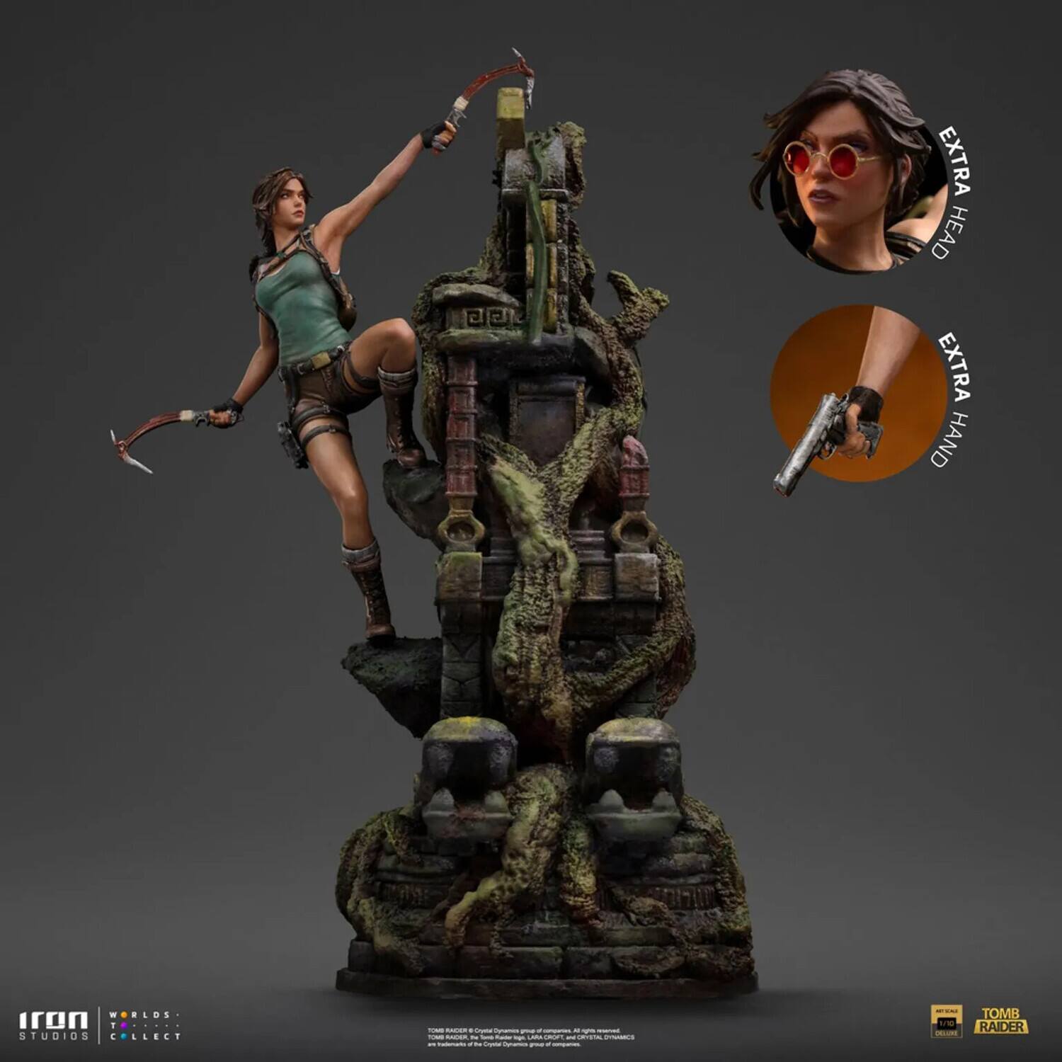 EXTRA HEAD  
EXTRA HAND  

IRON STUDIOS COLLECT  
WORLDS COLLECT  

TOMB RAIDER  

TOMB RAIDER  
TOMB RAIDER