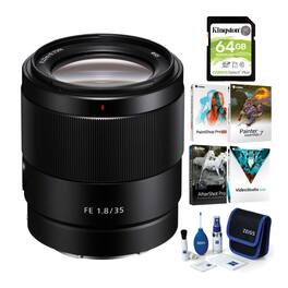 Sony - FE 35mm f/1.8 Large Aperture Full-Frame E-Mount Lens with Software Bundle
