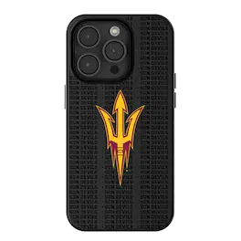 Keyscaper - NCAA - Arizona State Sun Devils Primary Logo iPhone Magnetic Bump Case - 15 - Black