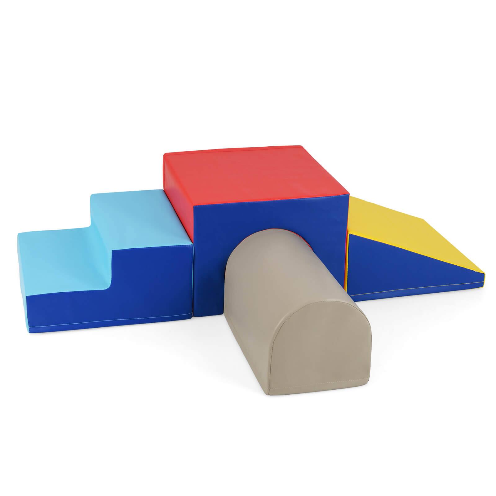 Alt View 9. Costway - Costway Kids Climb and Crawl Activity Playset Blocks w/ Waterproof PU Cover EPE Foam - Multi-color.