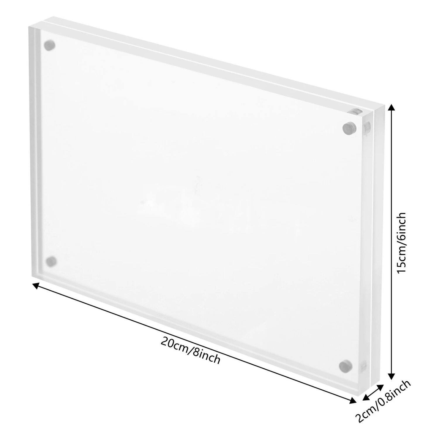 15cm/6inch  
20cm/8inch  
2cm/0.8inch