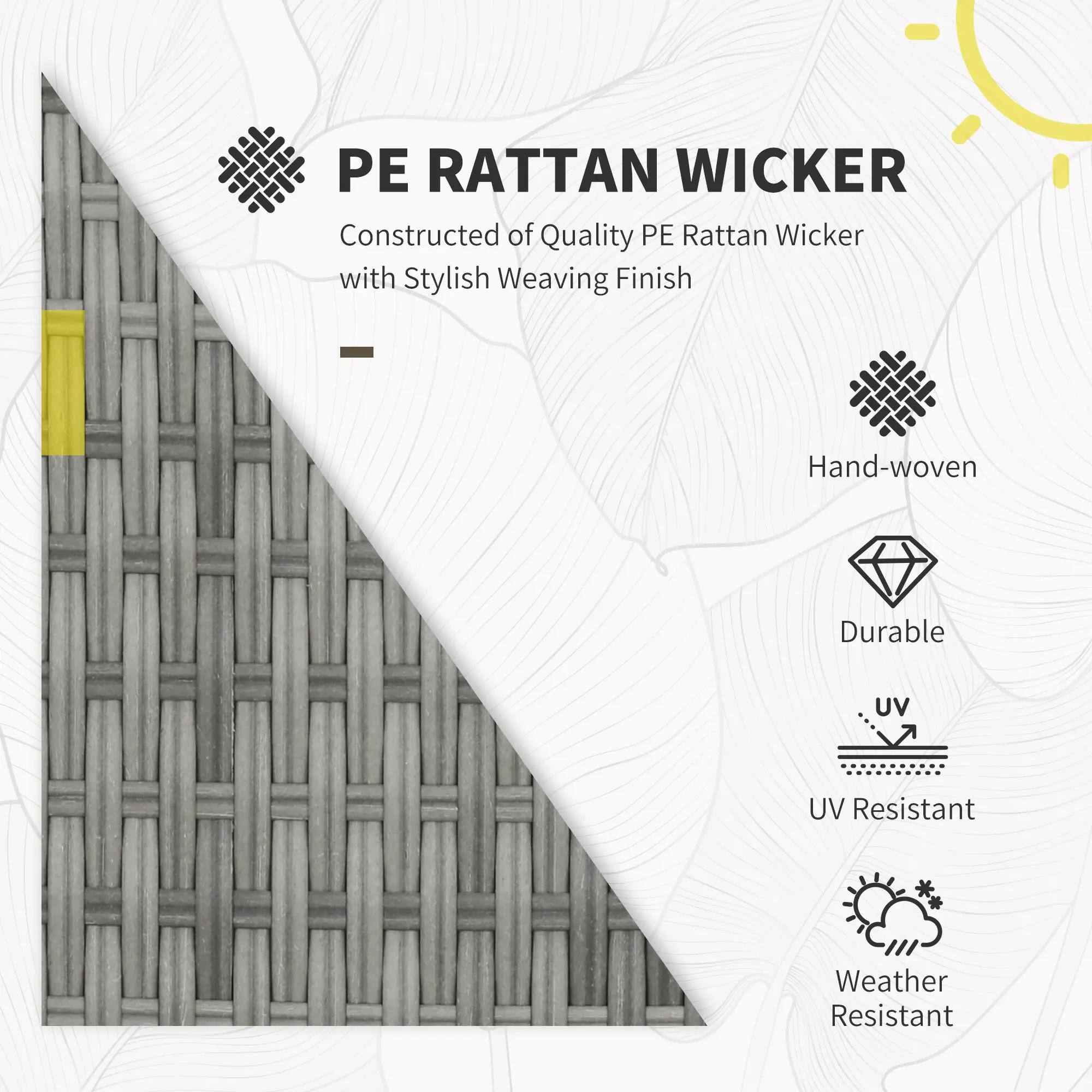 PE RATTAN WICKER
Constructed of Quality PE Rattan Wicker with Stylish Weaving Finish
Hand-woven
Durable
UV Resistant
Weather Resistant