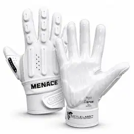 Battle Sports - Adult Menace Lineman Glove, / Medium - White