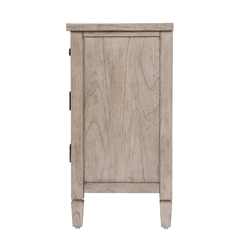 Left. Butler Specialty - Flagstaff 30 in. W Rectangular Cane Accent Chest - Gray.